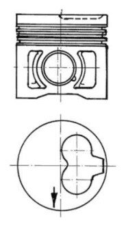 Поршень, комплект VW 1,9D/2,4D kolbenschmidt (KS) 91386610 на Шкода Фелиция