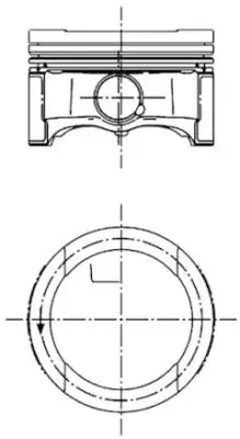 Поршень VAG 81,01 1,6 97- (пр-во KS) kolbenschmidt (KS) 99792600