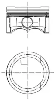 Поршень VAG 81,01 1,6 97- (пр-во KS) Kolbenschmidt (KS) 99792600
