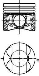 Поршня OM651, 83.00mm +0.50mm kolbenschmidt (KS) 40 809 620 на Мерседес Sprinter w907/w910