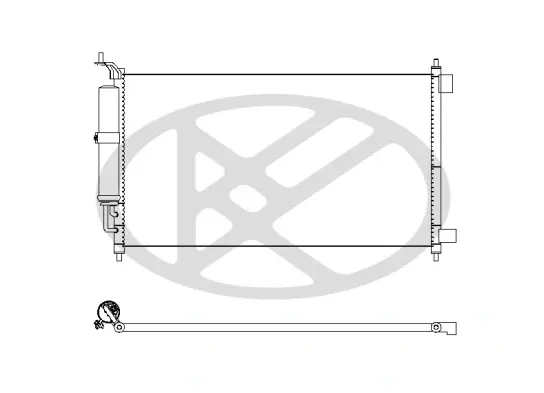 Радиатор кондиционера CD020656 KOYORAD CD020311