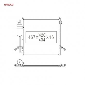 Радиатор кондиционера koyorad CD030432