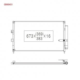 Радиатор кондиционера koyorad CD080431