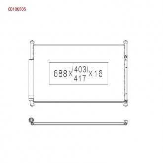 Радиатор кондиционера koyorad CD100505