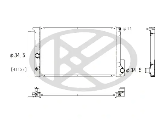 Радіатор охолодження двигуна KOYORAD PL012079 (фото 1)