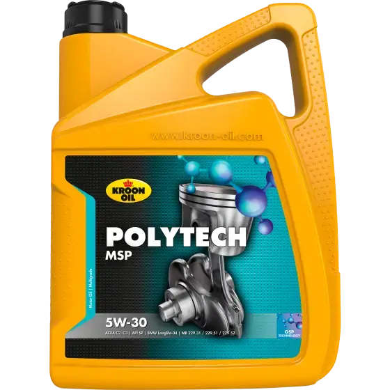 Олива моторна PolyTech MSP 5W-30 5л KROON OIL 37400