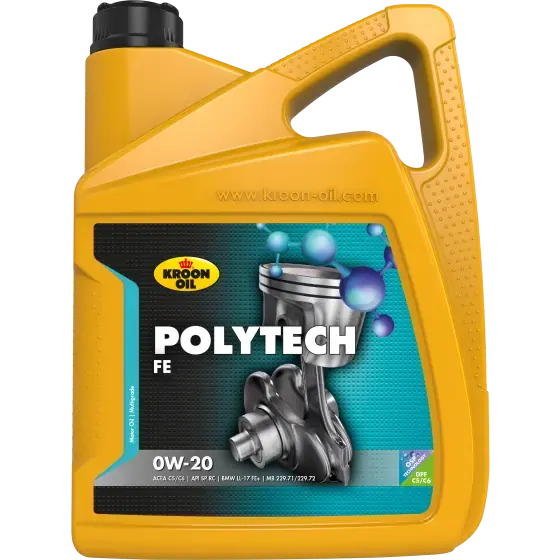 Олива моторна PolyTech FE 0W-20 5л KROON OIL 37569