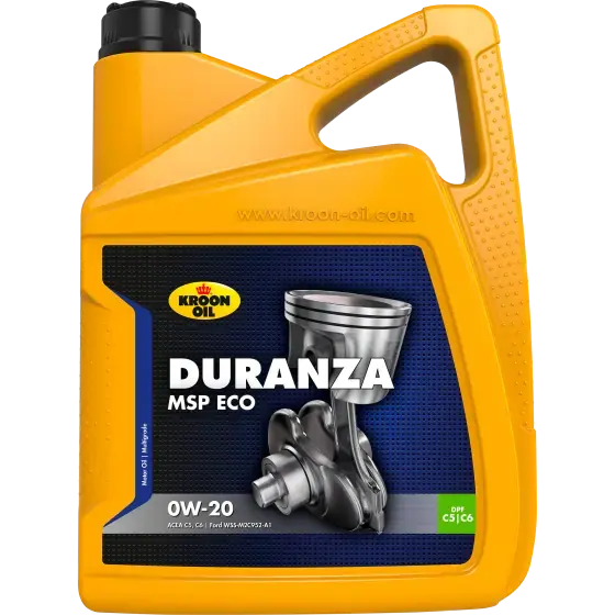 Олива моторна DURANZA MSP ECO 0W-20 5л KROON OIL 37126
