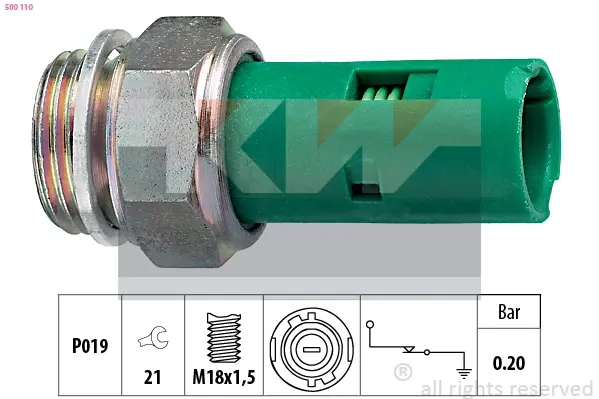 Датчик давления масла KW 500 110
