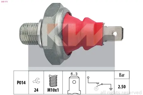 Датчик тиску масла KW 500111