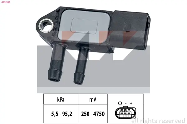Датчик давления воздуха, 1.9TDI 03- 2.5TDI KW 493 263
