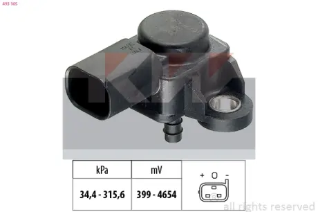Датчик давления воздуха, OM642, OM646 KW 493 165
