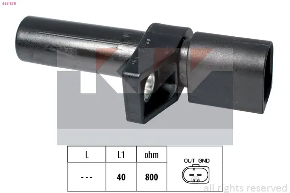 Датчик коленвала, CDI OM611-612-646 KW 453 578