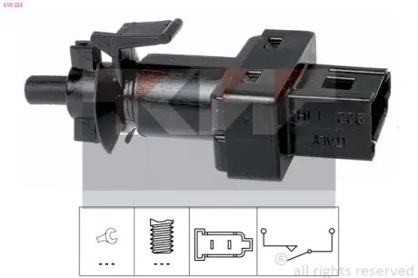 Датчик педали сцепления, (лягушка) 2 выхода, 95-06 KW 510 222