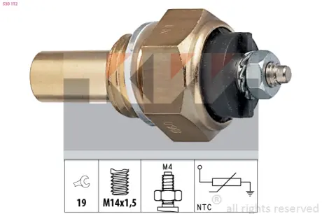 Датчик температуры воды, OM314-364 DB609-814 KW 530112