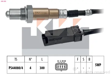 Лямбда зонд, 1.2THP, 16- KW 498205