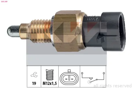 Выключатель фонаря заднего хода, 2.2, 3.0 HDI KW 560 249