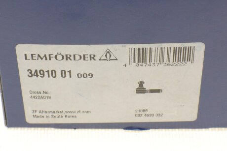Накінечник кермової тяги lemforder 3491001