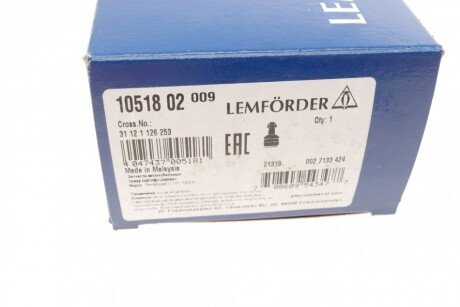 Нижняя шаровая опора lemforder 1051802