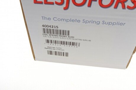 Пружина передня lesjofors 4004215