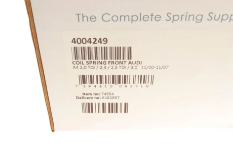 Пружина передня lesjofors 4004249