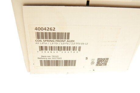 Пружина передняя lesjofors 4004262