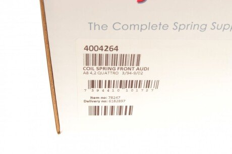 Пружина передняя lesjofors 4004264