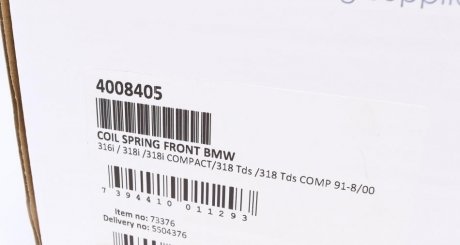 Пружина передняя lesjofors 4008405