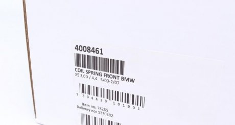 Пружина передняя lesjofors 4008461