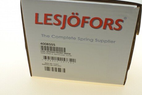 Пружина передня lesjofors 4008555