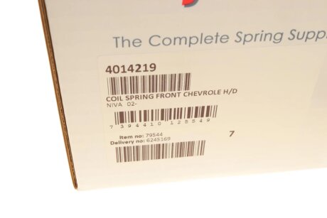 Пружина передня lesjofors 4014219