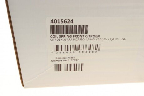 Пружина передняя lesjofors 4015624