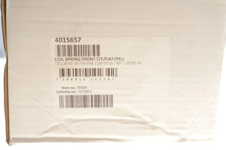 Пружина передня lesjofors 4015657