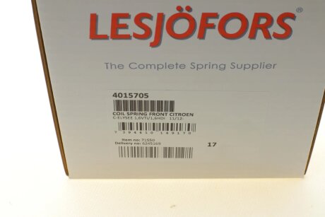 Пружина передняя lesjofors 4015705