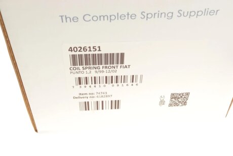 Пружина передняя lesjofors 4026151