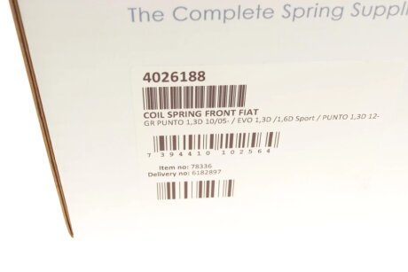 Пружина передня lesjofors 4026188