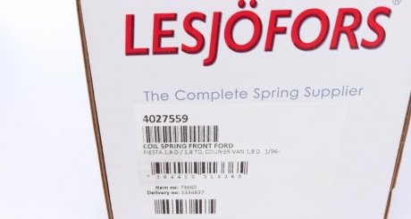 Пружина передня lesjofors 4027559