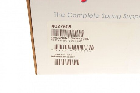 Пружина передня lesjofors 4027608