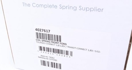 Пружина передня lesjofors 4027617