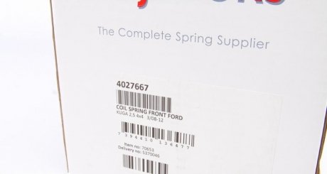 Пружина передняя lesjofors 4027667