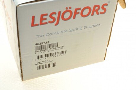 Пружина передня lesjofors 4035729