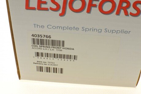 Пружина передня lesjofors 4035766