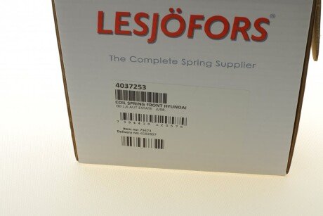 Пружина передняя lesjofors 4037253