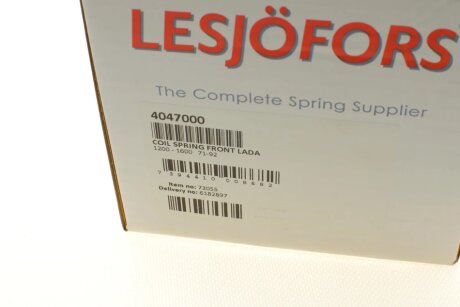 Пружина передня lesjofors 4047000