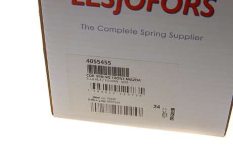 Пружина передня lesjofors 4055455