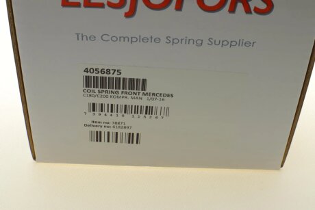 Пружина передняя lesjofors 4056875