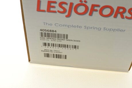 Пружина передня lesjofors 4056884