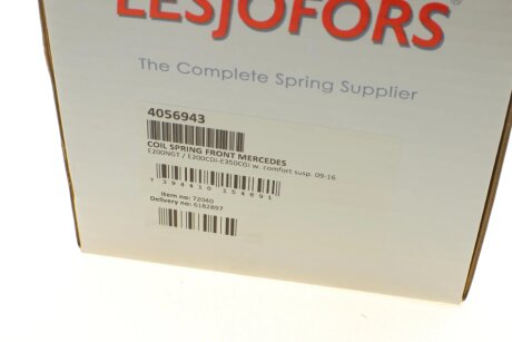 Пружина передня lesjofors 4056943