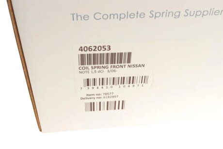 Пружина передня lesjofors 4062053