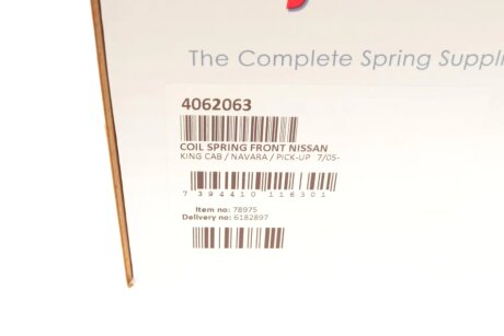 Пружина передня lesjofors 4062063